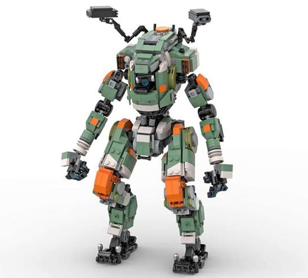 Creator Mech Building Kit, 1077 Piece BT-7274 Vanguard-Class Titan Mech MOC Building Block Set, Mech