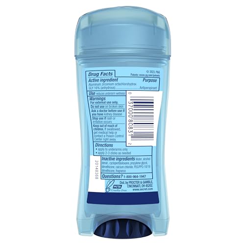 Secret 37000808312 Outlast Antiperspirant Deodorant For Women, Sweat & Odor Protection, Ph Balancing Minerals, Clear Gel, Unscented thumb #9