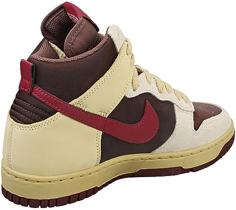 Nike Dunk HIGH 1985 Womens Fashion Trainers in Grey Burgundy - 9 US | Image 1
