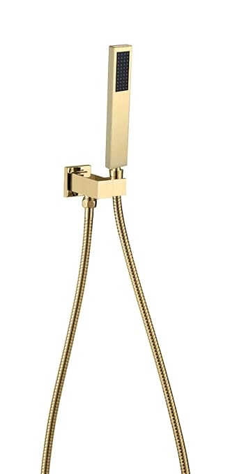 Backline Hand Shower Facuet with 1.5 Shower Tube & Wall Hook (Gold)