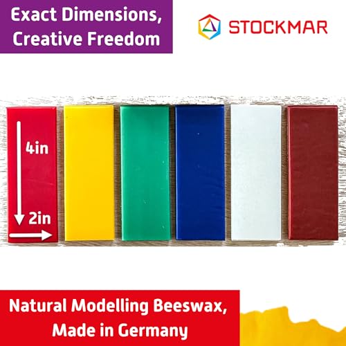 Stockmar 51000 - Modelling Beeswax, 100 x 40 mm, 6 Colours
