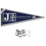 College Flags & Banners Co. Jackson State Tigers Pennant Flag and Wall Tack Mount Pads