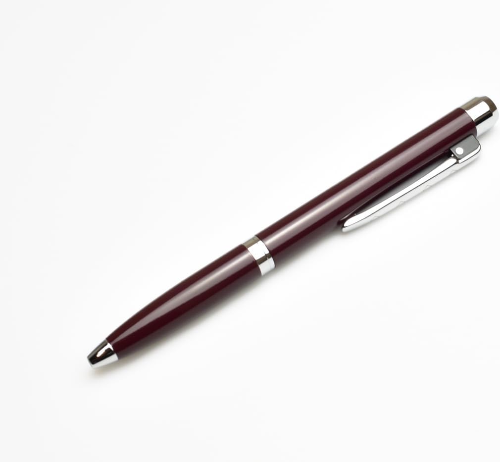 Franklin-Christoph Model 28 Shortstock, Medium Tip Ballpoint Pen, EDC Writing Pen, Metal with Lacquer, Black Ink, Refillable, 6 colors (Diamondline)