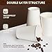 YEEHAW 12 oz 300 Pack Disposable Paper Coffee Cups, Bulk White Hot to Go Cups for Hot Coffee, Hot Liquid, Chocolate, Juice, Hot Beverage Drinkings, Ideal for Cafes, Bistros, Office and Family