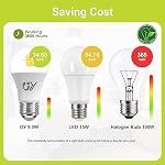 GY Bombillas Led E27 Luz Fría 6500K – 9,5W Equivalente a 100W – 1521 Lúmenes, No Regulable – A60 Bombilla Led Esférica Caja de 2 Unidad
