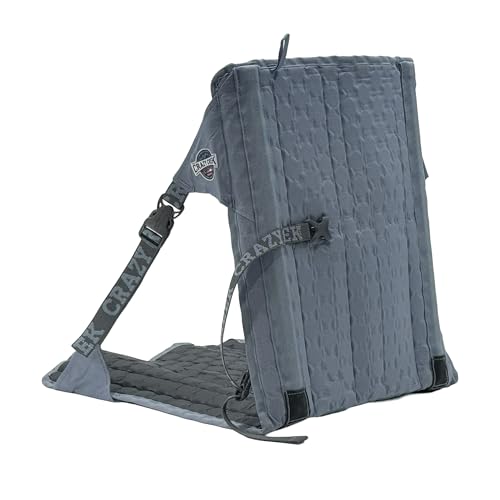 Crazy Creek HEX 2.0 Original Chair for Camping Stadium Seating & More Comfort on All Terrains Adjustable Straps Compact Design Water-Resistant Cobalt/Slate