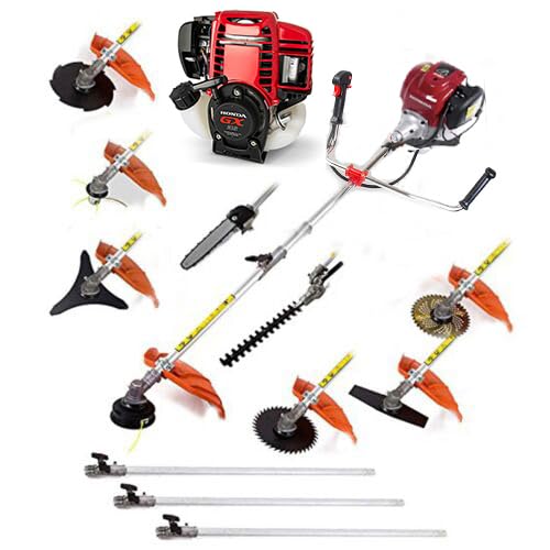 GX35 12 in 1 Brush Cutter 4 Stroke Gas Weed Eater Lawn Mower String Trimmer desbrozadora de gasolina Mower