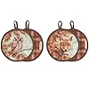 Primitives by kathy fox and owl hot pad set  urban country home decor