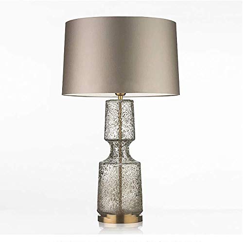 Lampe de bureau en verre rétro et moderne pour table de chevet de chambre