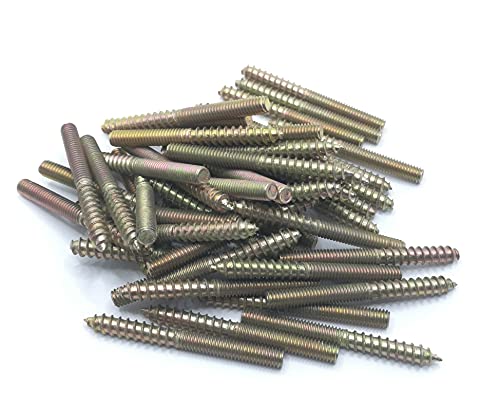 Image of Hanger Bolt M4x40 Double Headed Bolt Self-Tapping Screw for Furniture 50Pcs