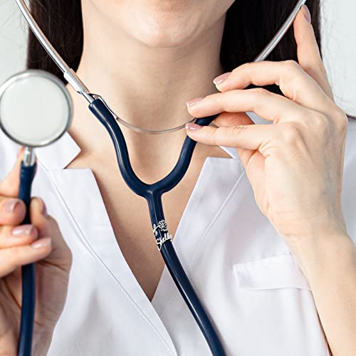 Corissy Personalized Stethoscope Name Tag Custom Stethoscope Charms Accessories Graduation Gifts For Nurse Doctor #TOP1