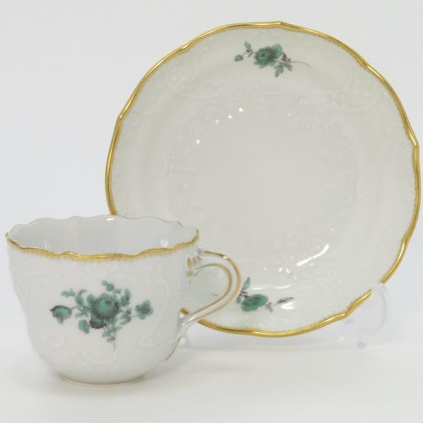 Amazon | マイセン カップ&ソーサー□ワトーの花 グリーン デミタスC&S