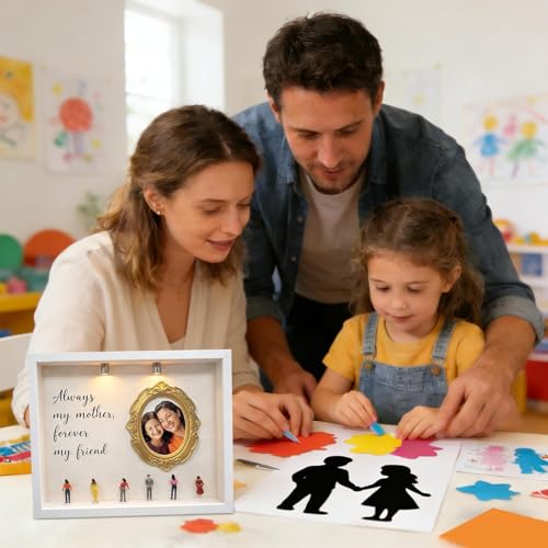 Boîte de musée miniature LED pour décoration de salon et de bureau
