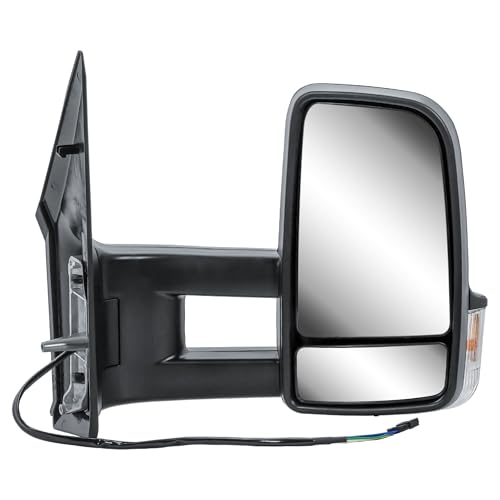 Specchietto Retrovisore Destro Per Mercedes Sprinter 906 / VW Crafter 2006-2018 - Manuale, Con Freccia, Braccio Lungo