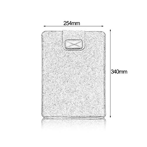 Capa protetora JullyCAnnice de feltro macio para laptop, fina, adequada para MacBook Air de 13,3 pol