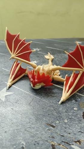 Image of Flexible Toothless Dragon 3D Printed Night Fury and Light Fury Toys, collectables, Desk Decor (Cloud Jumper)