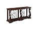 Signature Design by Ashley Alymere Traditional Rectangular Sofa Table, Hand-Finished with Fixed Floor Shelf, Dark Brown