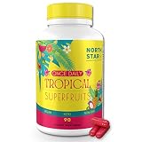 North Star | Daily Tropical Fruit Vitamins | 3 Capsules Daily for 3 Fruit Servings | Crafted with 24