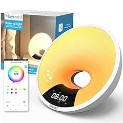 Wi Fi Smart Sunrise Alarm Clock Works with Alexa and Google Smart,Wireless Speaker,Fm Radio, White photo Wi Fi Smart Sunrise Alarm Clock Works with Alexa and Google Smart,Wireless Speaker,Fm Radio, White