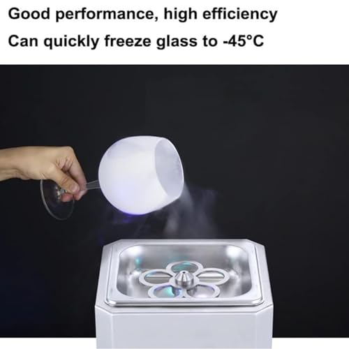 Refrigeratore in vetro per raffreddamento istantaneo, ideale per cocktail, birra, bevande miste in bar, ristoranti, cucine domestiche