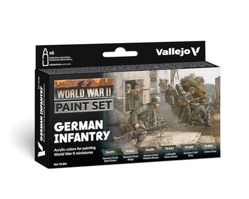 Vallejo VAL70206 Colours for Models and minatures, 17 ml (Pack of 6)