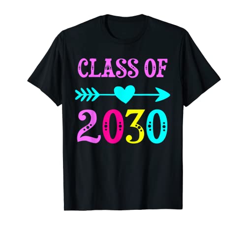 Class Of 2030 Grow With Me T Shirt per insegnanti studenti Maglietta