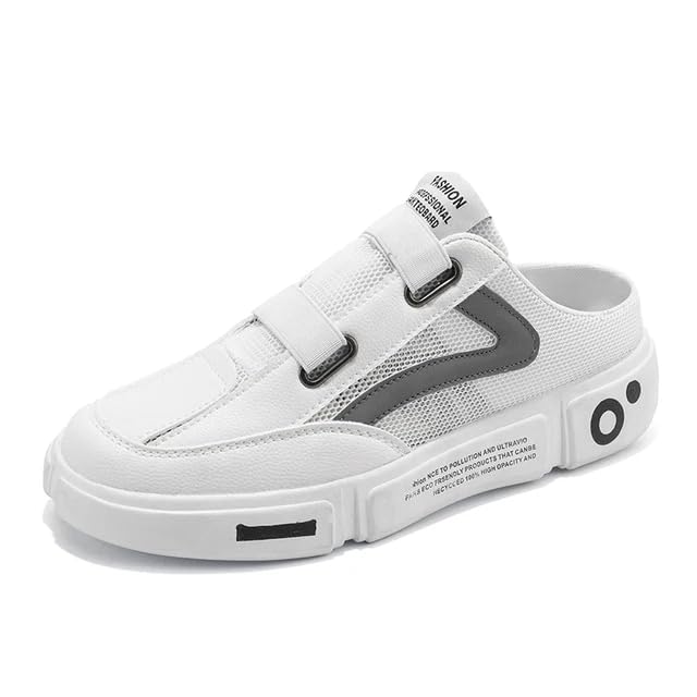 Kraasa Men Lightweight Clogs and Mules Casual Loafers Indoor Outdoor Slippers Lightweight and Back Open Slip On Sneaker Shoes for Casual OutfitComfort with Super Sole Flexibility White UK 7 (B0CY4PQNZM) Amazon Price History, Amazon Price Tracker