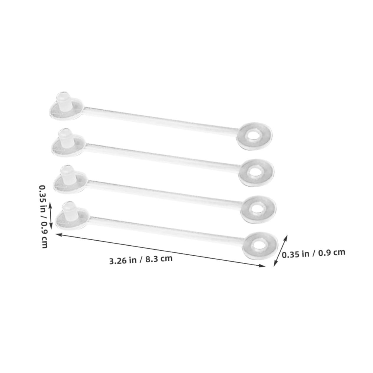 HOMSFOU Long Lasting Pp Material Tag Buckle 150pcs Set for Retail Store Clothing Tag Holders