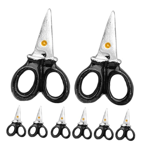 ifundom 8 Piezas Mini Tijeras de Simulación para Casa de Muñecas Accesorios DIY de Resina Herramientas de Corte Detalladas para Manualidades y Decoración