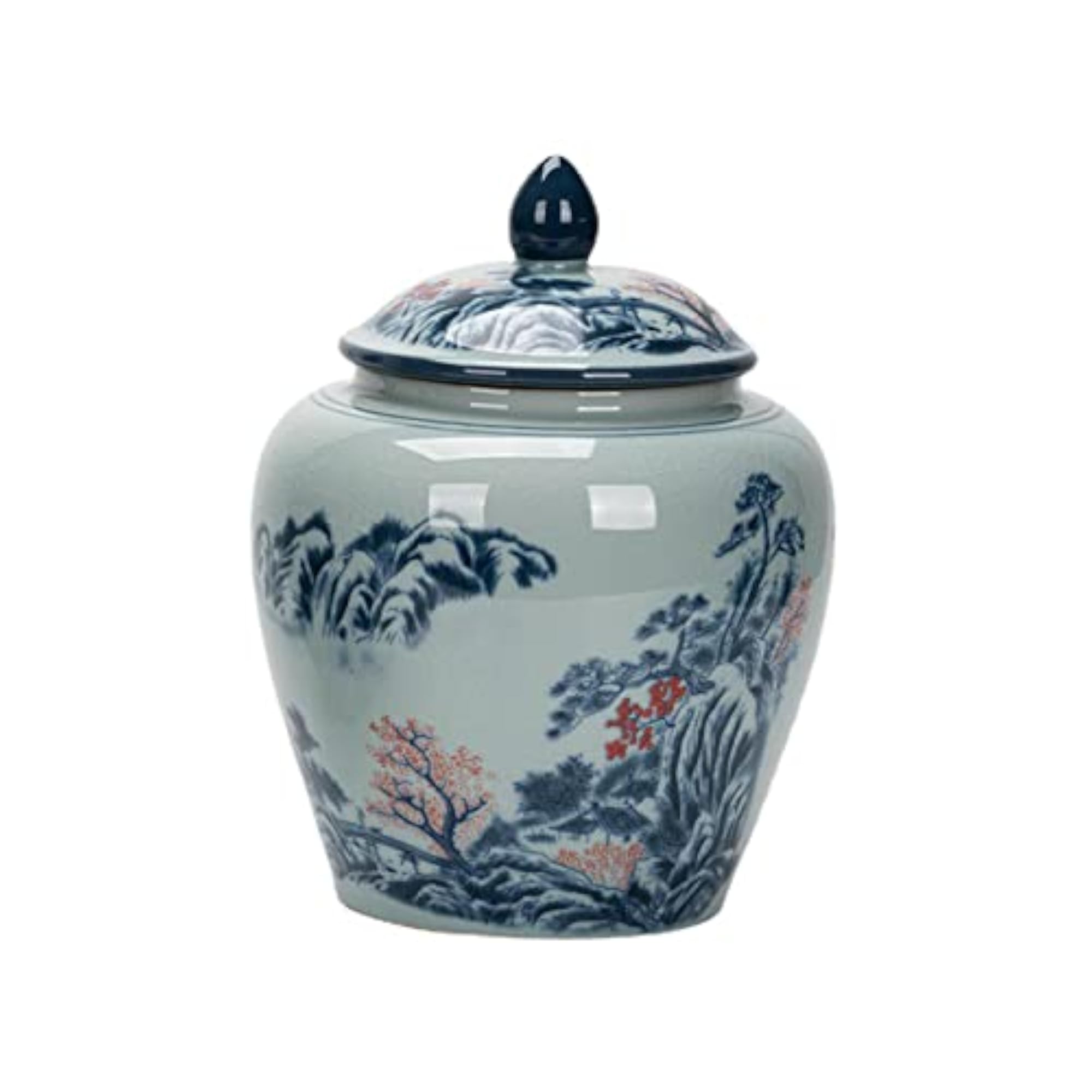 Decorative Porcelain Jar Vase Centerpiece