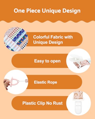 Image of ALVABABY Pacifier Clips 8 Pack Pacifier Binky Paci Holder Leashes for Teethers 8DP20A