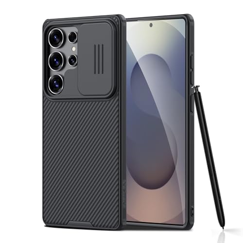 Image of Nillkin PC + Silicon Galaxy S25 Ultra Case, Camshield Pro For Samsung Galaxy S25 Ultra Case With Slide Camera Cover, S25 Ultra 5G Slim Case Phone Case 2025 6.86'' (Black)
