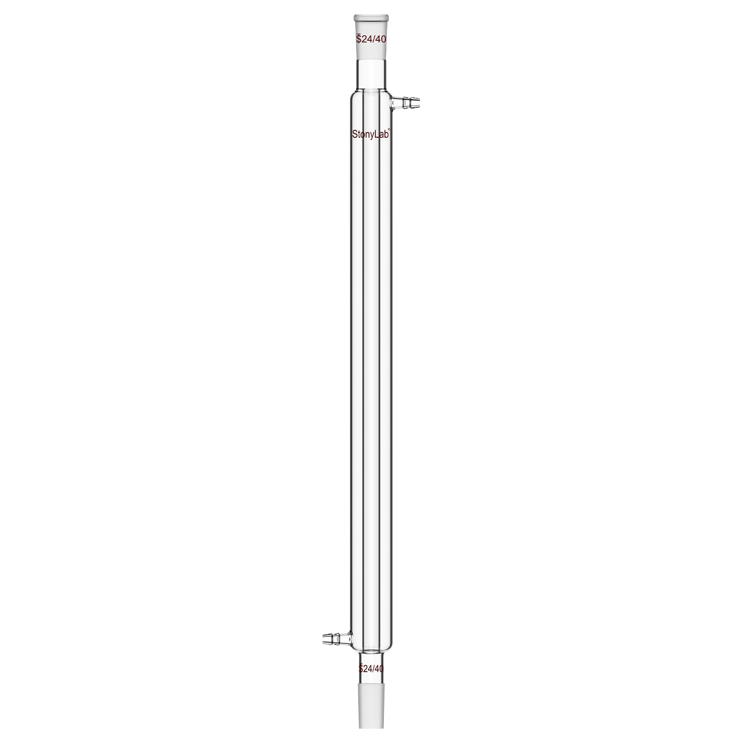 stonylab Liebig Condensador, Vidrio de Borosilicato Liebig Condensador con 24/40 Junta, Longitud de la Chaqueta 500 mm, Cristalería de Destilación de Condensación de Laboratorio