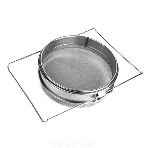 Kaibrite Honigsieb Doppel-Sieb Edelstahl Imker Filter Schmutzfänger Doppelte 9 x 1,65 Zoll – Bild 7