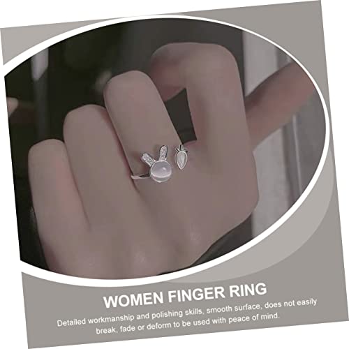 Bague réglable et bijoux mignons lapin carotte usage quotidien - 4