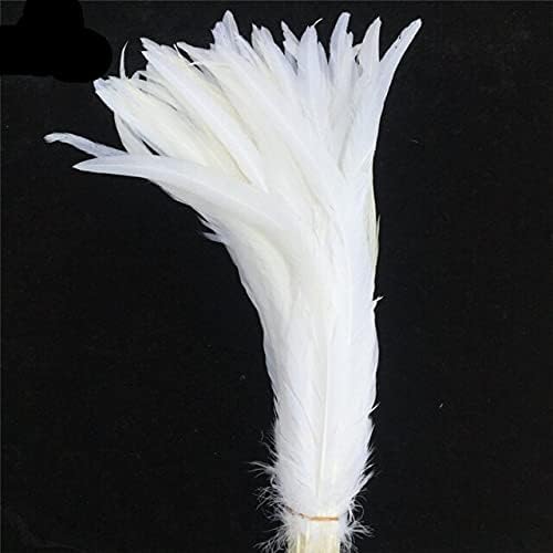Zamihalaa 50Pcs/Lot Rooster Feather 40-45cm 16-18" Rooster Coque Tail Feathers for Crafts Natural Wedding Decoration Assesoires