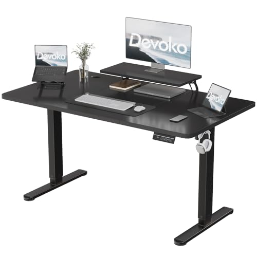 Devoko 160 70cm Escritorio Eléctrico De Altura Ajustable, Con Soporte De Monitor, Escritorio De Ordenador, Con 2 Funciones De Memoria De Altura, Para Dormitorio, Estudio, Oficina Devoko 160 70cm Escritorio Eléctrico De Altura Ajustable, Con Soporte De Monitor, Escritorio De Ordenador, Con 2 Funciones De Memoria De Altura, Para Dormitorio, Estudio, Oficina