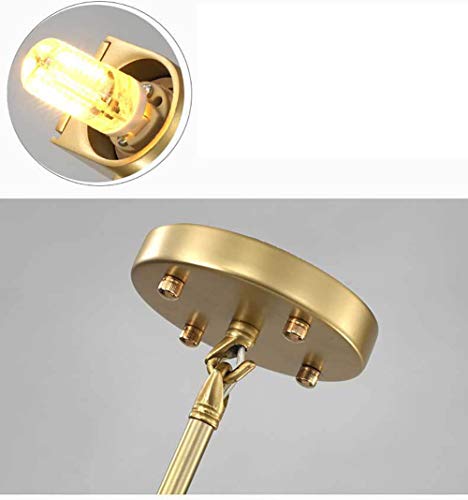 Lustre moderne G9 à 10 têtes au style industriel à chevrons doré - 7