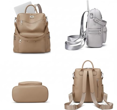 Image of Leather Backpack for Women | Large Capacity | College and Office use | PU Leather | shoulder bag for Ladies,