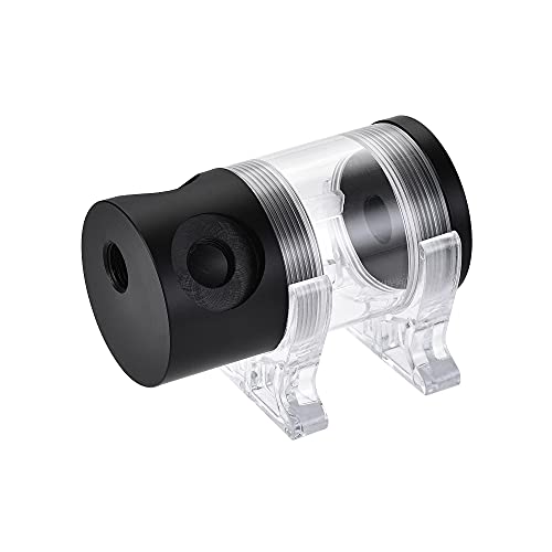 Réservoir refroidissement eau PC 50x90mm en acrylique et POM avec 4 ports pour watercooling CPU