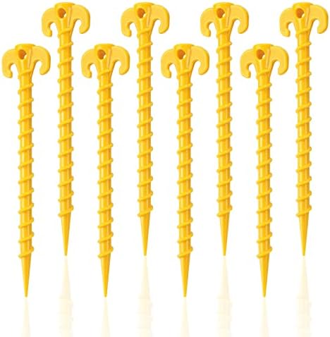 SHENGYIG Zeltheringe Mit Leuchtfunktion - 12 Stück Schraubnägel Für Camping & Outdoor