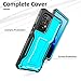 ExoGuard for Samsung Galaxy A53 Case, Rubber Shockproof Full-Body Cover Case with Screen Protector for Samsung A53 5G Phone, Built-in Kickstand (Blue)