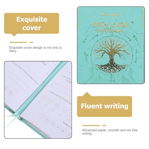 Journal de réflexion A5 bleu clair carnet de gratitude et bien-planification - 3