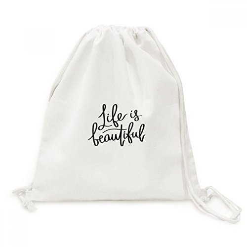 Toile Drawstring Backpack Sac à Dos Cordon Anti Encombrement