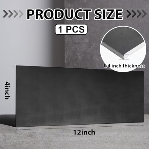 Photect BK-PHOTECT-222603 1 Piece Hot Rolled Steel Plate Steel 1/4 X 4 X 12 Inch Stainless Steel Sheet Flat Bar A36 Steel Metal Raw Materials thumb #1
