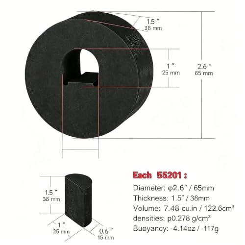 Kit de flotación para cámara subacuática con cuatro bloques de flotabilidad neutra 3