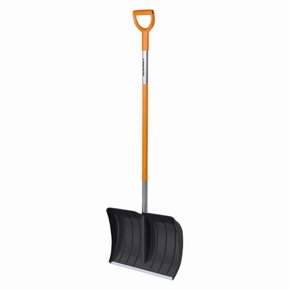 Fiskars Spingineve per piccole e grandi quantità di neve, Larghezza testa: 52 cm, Testa in plastica/Manico in alluminio, Nero/Arancione, SnowXpert, 1003469 | Larghezza testa: 52 cm, Testa in plastica/Manico in alluminio, Nero/Arancione, SnowXpert, 1003469
