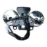 Motorrad-Tachometer-Tachometer-Messgerät. Robustes ABS-Gehäuse mit klarer Linse