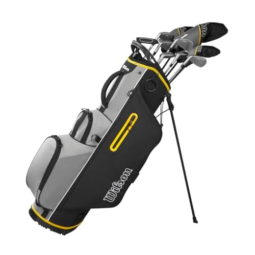 WILSON Herren Ultra HL Golfschläger Set Mit Stand Tasche Golf Komplettset Eisen Hölzer Driver Bag (Rechts/Standardlänge, Mit Stahlschaft)