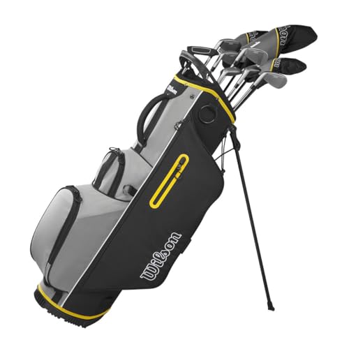 WILSON Mens Ultra HL Golf Club Set with Stand Bag Golf Complete Set Iron Wood Driver Bag (Right/Standard Length with Steel Shaft)